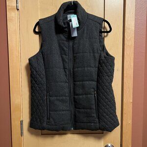 NWT! Lemon Tart Skyros Quilted Wool Vest Grey Stitch Fix Women’s Sz XL